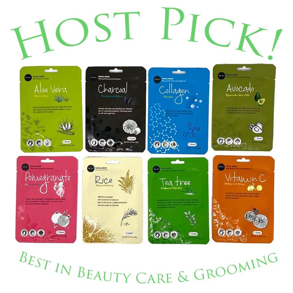 Set of 8 Celavi Face Masks